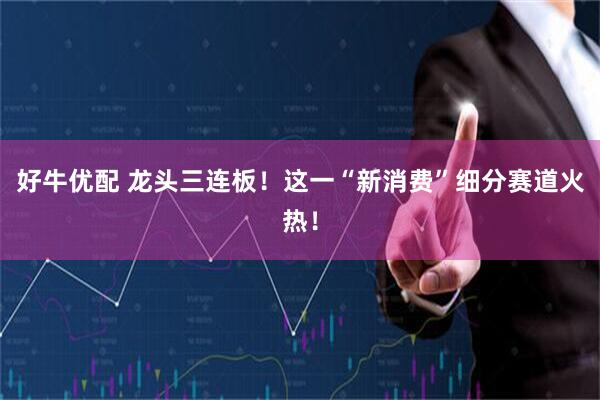 好牛优配 龙头三连板！这一“新消费”细分赛道火热！
