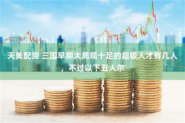 天美配资 三国早期大局观十足的超级人才有几人，不过以下五人尔
